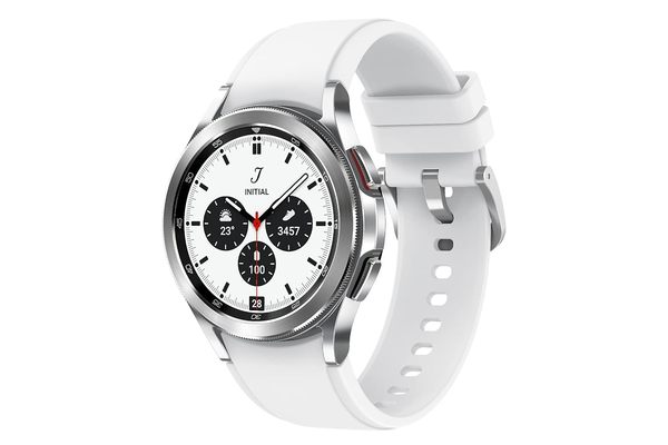 Buy Samsung Galaxy Watch4 Classic Bluetooth(4.2 cm, Silver, Compatible with Android Only) on EMI