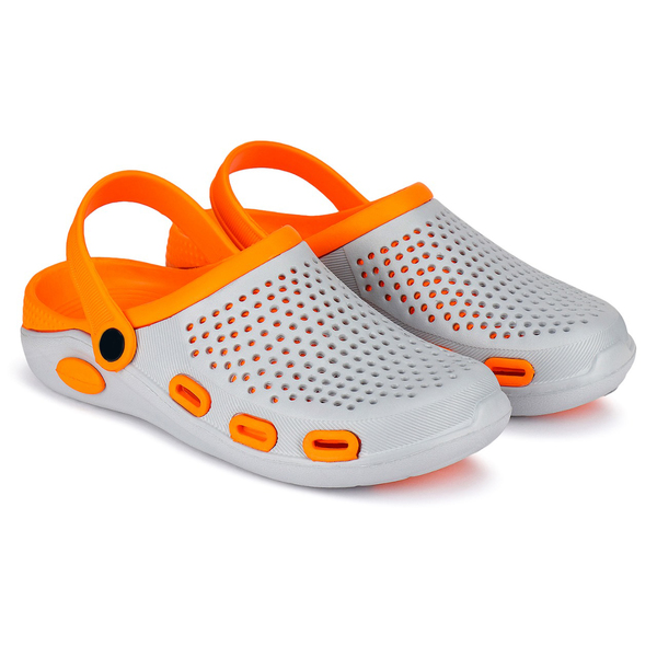 Buy Bersache Comfortable Stylish fashionable Clogs For Men (Orange) on EMI