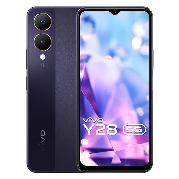 Buy Vivo Y28 5G ( Crystal Purple, 128 GB) (6 GB RAM) on EMI