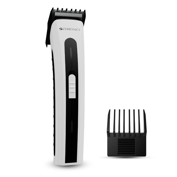 Buy Zebronics ZEB-HT51 Cordless Trimmer with up to 45mins backup, Stainless steel blade, 3 in 1 guide comb, Washable attachments, LED indicator and Built in rechargeable Battery on EMI