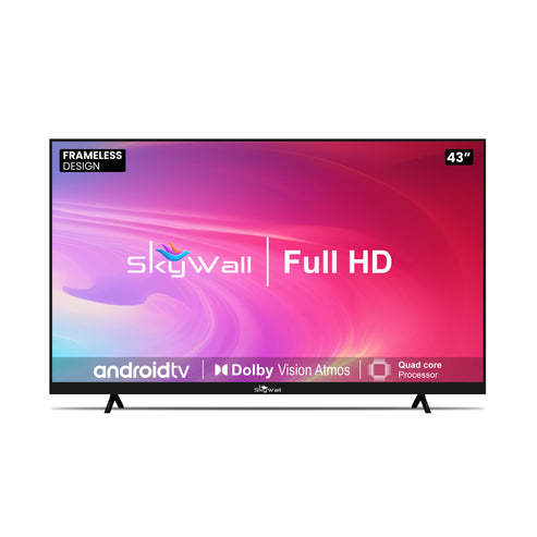 Buy SkyWall 108 cm (43 inches) Full HD Smart LED TV 43SWRR With Black (Frameless Edition) (Dolby Audio) on EMI