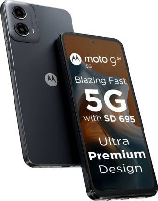 Buy MOTOROLA G34 5G (Charcoal Black, 128 GB)  (4 GB RAM) on EMI