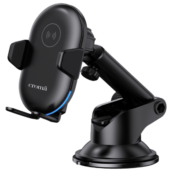 Buy Croma Dashboard Car Mount (Infrared Sensor Lock, Black) With 1year Warranty (Black) - A Tata Product on EMI