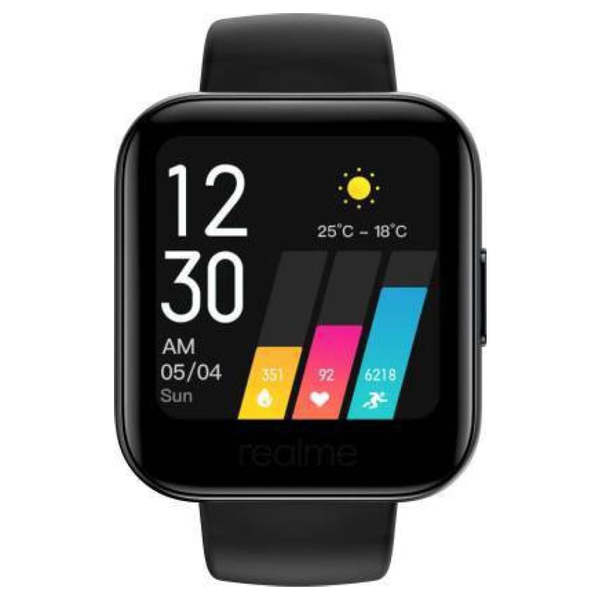 Buy Realme Smart Watch (35mm) (Heart Rate Monitoring, RMA161, Black, Silicone Band) IPS LCD on EMI