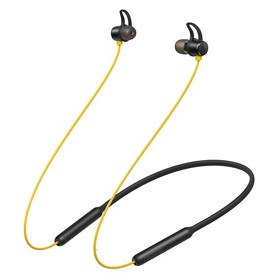 Buy Realme wireless neckband (RMA108) (Yellow) on EMI