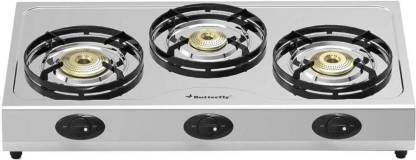 Buy Butterfly Bolt Shakti Stainless Steel Manual Stove  (3 Burners) on EMI