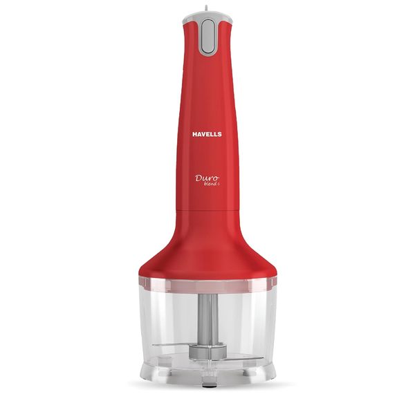 Buy Havells Duro Blend S With Chopper Attachment 300W - Low Noise Copper Dc Motor, Double Bush, Detachable Stem, 300 Watts (Red) on EMI