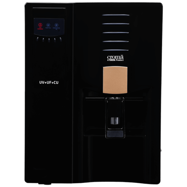 Buy Croma 7.5l Uv + Uf Water Purifier With Advance Copper Technology (Black) 2years Warranty - A Tata Product on EMI