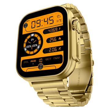 Buy Fire-Boltt Gladiator (Steel) with a 1.96 display, BT call, 123 sports modes, health suite, voice assistant, smart notifications, and IP67 protection (Gold) on EMI