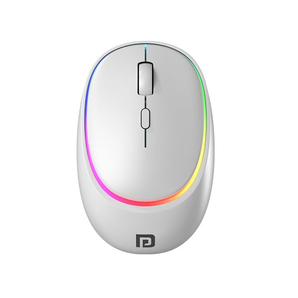 Buy Portronics Toad IV Bluetooth Mouse with 2.4 GHz Wireless (Dual Connectivity), Rechargeable, Connect up to 3 Devices, RGB Lights, Adjustable Optical DPI, for Laptop, PC, Tablet, Smartphone (White) on EMI