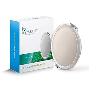 Buy SYSKA SSK-RDL-R-12W-4000K Led Slim Downlight (Polycarbonate) (Warm White) on EMI