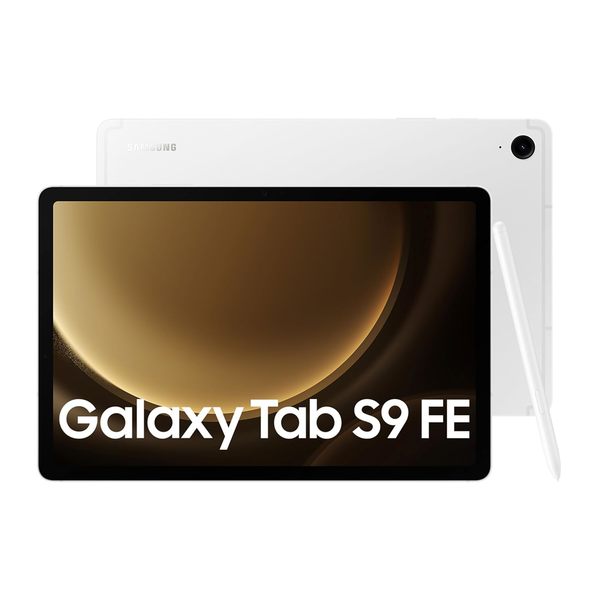 Buy Samsung Galaxy Tab S9 FE 27.69 cm (10.9 inch) Display, RAM 6 GB, ROM 128 GB Expandable, S Pen in-Box, WiFi+5G, IP68 Tablet, Silver on EMI