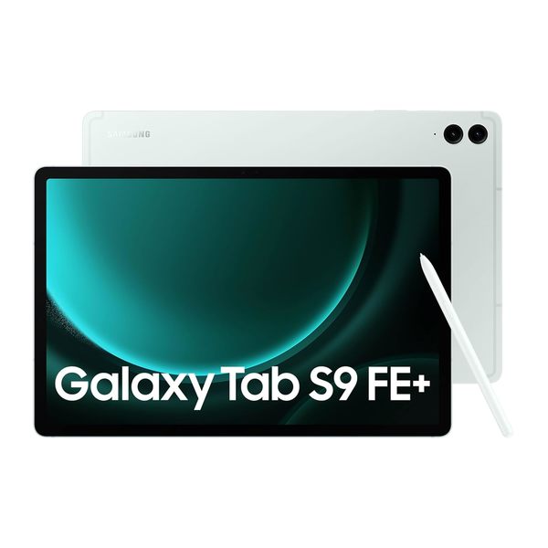 Buy Samsung Galaxy Tab S9 FE+ 31.50 cm (12.4 inch) Display, RAM 8 GB, ROM 128 GB Expandable, S Pen in-Box, WiFi, IP68 Tablet, Mint on EMI
