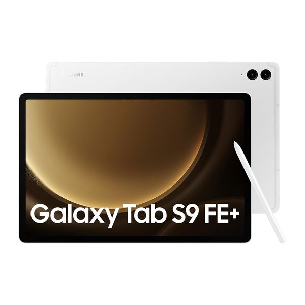 Buy Samsung Galaxy Tab S9 FE+ 31.50 cm (12.4 inch) Display, RAM 8 GB, ROM 128 GB Expandable, S Pen in-Box, WiFi, IP68 Tablet, Silver on EMI