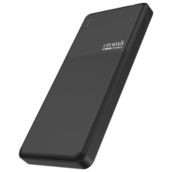 Buy Croma Crsp225 Pba040603 10000 M Ah 22.5 W Fast Charging Power Bank (2 Type A And 1 C Ports, Multi Layer Protection, Black) (Black) - A Tata Product on EMI