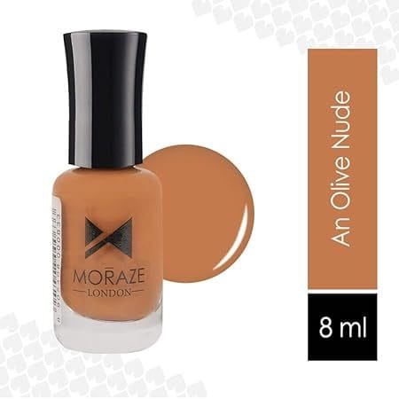 Buy Moraze Glossy Touch Nude Nail Polish/Nail Paint for Women, Quick Drying, Long Lasting Nail Enamel, Non-Chipping & No Harmful Chemicals, 8 ml, Olive on EMI