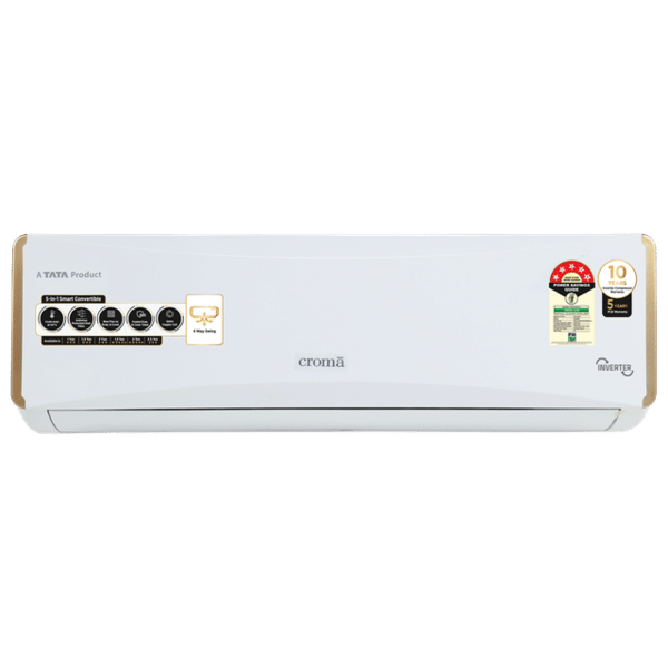 Buy Croma 5 in 1 Convertible 1.5 Ton 5 Star Inverter Split AC with Dust Filter (2024 Model, Copper Condenser) on EMI