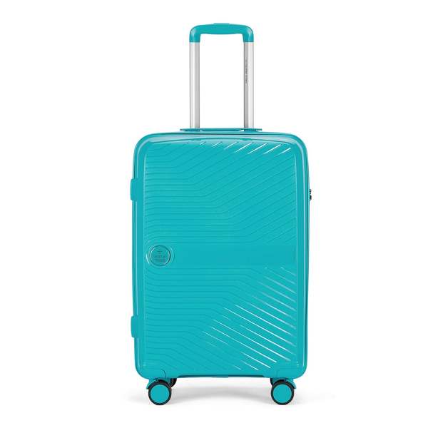 Buy Nasher Miles Bruges Hard-Sided Polypropylene Check-in Luggage Teal 24 inch |65cm Trolley Bag on EMI