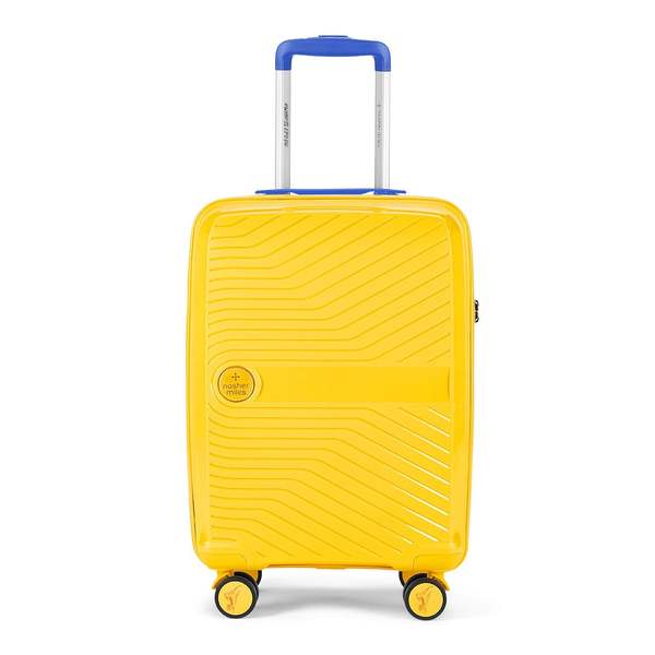 Buy Nasher Miles CSK Bruges Hard-Sided Polypropylene Cabin Luggage Yellow 20 inch |55cm Trolley Bag on EMI