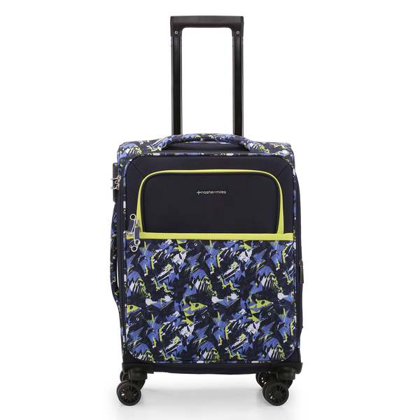 Buy Nasher Miles Bristol Expander Soft-Sided Polyester Cabin Luggage Blue Green 20 inch |55cm Trolley Bag on EMI