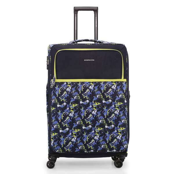 Buy Nasher Miles Bristol Expander Soft-Sided Polyester Check-in Luggage Blue Green 28 inch |75cm Trolley Bag on EMI