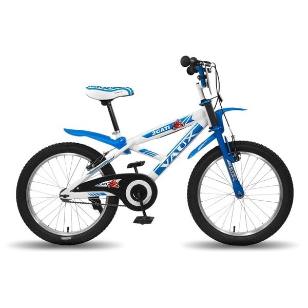 Vaux 2Cati Sports Cycle for Boys Age 5 to 8 Years, 20 inch Kids Bicycle with Steel Frame, Alloy Rims, 20×2.40 Tubular Tyres & V-Brakes, Ideal Height: 3.6ft to 4.5ft(Blue)