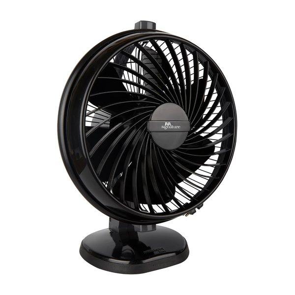 Buy Luminous Budy Hush Silent 230 mm Table Fan, 2 Years Warranty, Compact and Portable, Wall Mountable Best for Home and Office Use, (Midnight Black) on EMI