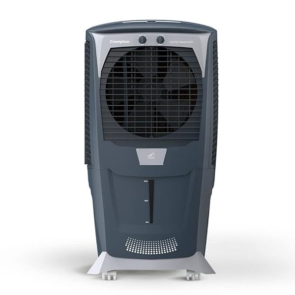 Buy Crompton Ozone Desert Air Cooler- 55L; Everlast Pump, Auto Fill, 4-Way Air Deflection and Honeycomb pads; Grey and & white on EMI