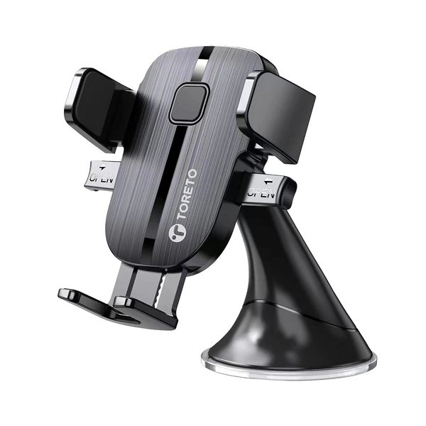 Buy Toreto Grasp 8 One Touch car Mobile Holder Car Mount for Dashboard and Windshield | 360 Degree Rotation | Compact Design | Re-usable Suction Gel on EMI