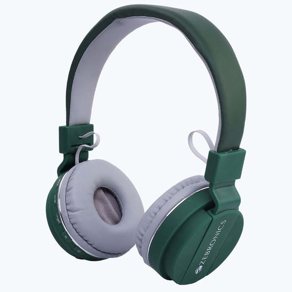 Buy ZEBRONICS AIR ONE Bluetooth without Mic Headset  (Green, On the Ear) on EMI