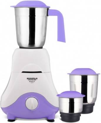 Buy Maharaja Whiteline NOVELLO 500 Mixer Grinder (3 Jars, Purple, White) on EMI