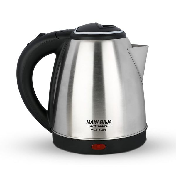 Buy Maharaja Whiteline Statinless Steel 1.5 Liter Viva Smart Electric Kettle with Concealed Heating Element, 1500W || 1 Year Warranty (Silver & Black) on EMI
