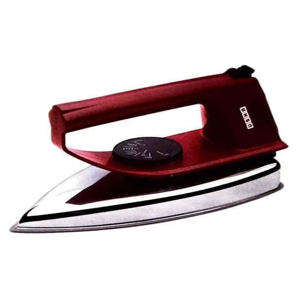 Buy USHA EI 4175-M Metal Bottom Non-Stick Coated 750 W Dry Iron (Red) on EMI