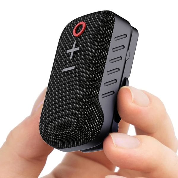 Buy Portronics Talk Three Wearable Bluetooth Speaker With Mic, Magnetic/Spring Clip-On, Upto 10Hours Playtime, IPX5 Water/Dust Resistant, Bluetooth 5.3v, Big Buttons, Portable Speaker With Microphone on EMI