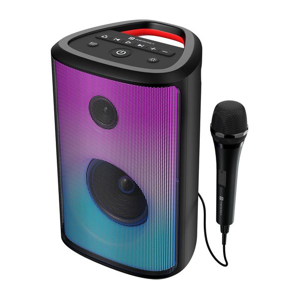 Buy Portronics Dash 8 60W Bluetooth Party Speaker with 6 Hrs Playtime, LED Light Effect, Water Resistant(Black) on EMI