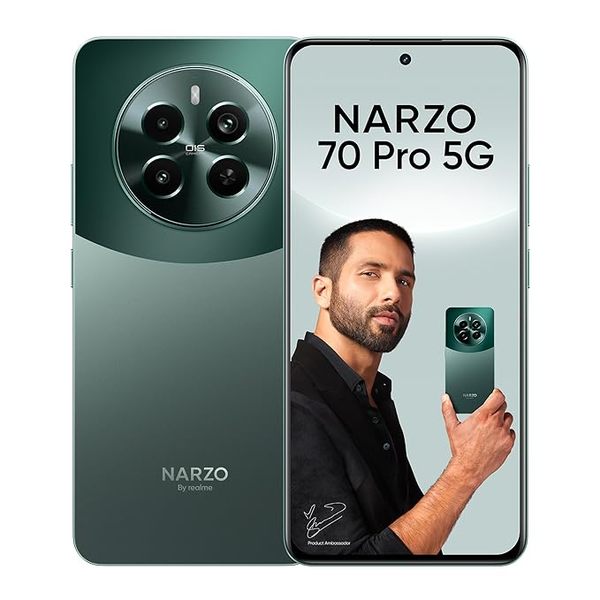 Buy Realme NARZO 70 Pro 5G (Glass Green, 8GB RAM,128GB Storage) on EMI