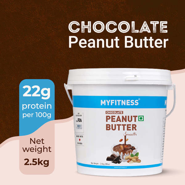 Buy MyFitness Chocolate Peanut Butter (Smooth, 2.5kg) on EMI