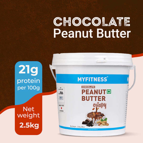 Buy MyFitness Chocolate Peanut Butter (Crispy, 2.5kg) on EMI