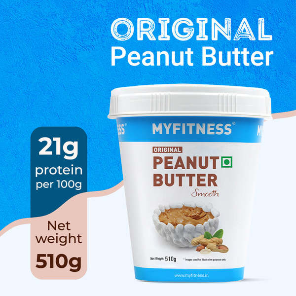 Buy MyFitness Original Peanut Butter (Smooth, 500 grams) on EMI