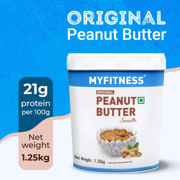 Buy MyFitness Original Peanut Butter (Smooth, 1.25kg) on EMI