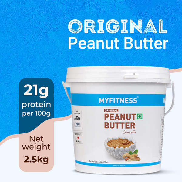 Buy MyFitness Original Peanut Butter (Smooth, 2.5kg) on EMI