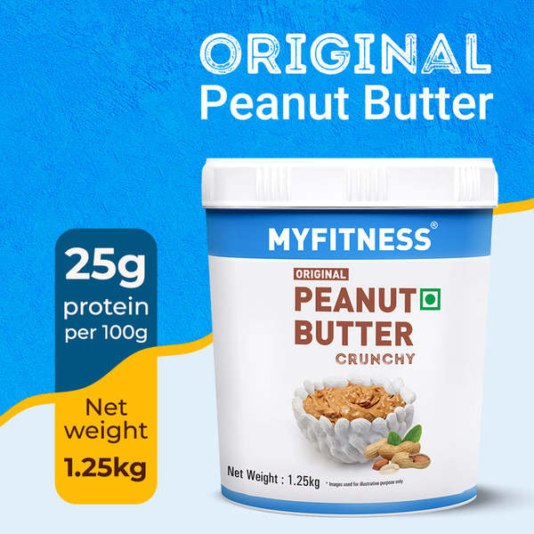 Buy MyFitness Original Peanut Butter (Crunchy, 1.25kg) on EMI