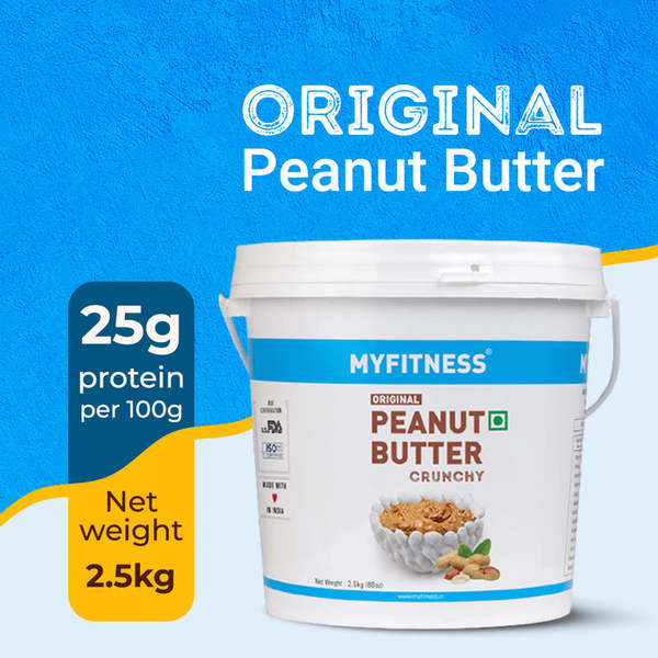 Buy MyFitness Original Peanut Butter (Crunchy, 2.5kg) on EMI