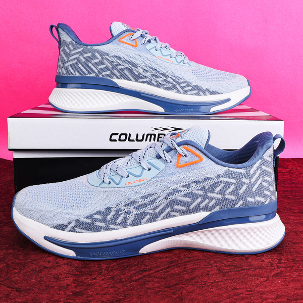 Buy Columbus Finalshot Men's Running Lace-Up Shoes (L.SKY_R.SLT) on EMI