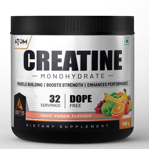 Buy AS-IT-IS ATOM Creatine Monohydrate 100g -  Fruit Punch on EMI