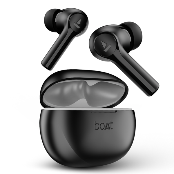 Buy Boat Airdopes Supreme Wireless Earbuds with 50 Hours Playback, AI ENx with Wind Noise Reduction, Cinematic Spatial Audio (Classic Black) on EMI