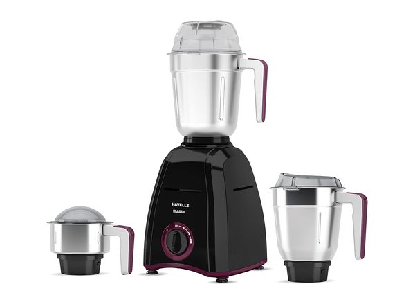 Buy HAVELLS Klassic 800 W Mixer Grinder (3 Jars, Black) on EMI