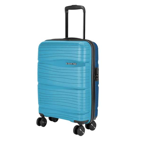 Buy Nasher Miles Nicobar Hard-Sided Polypropylene Cabin Luggage Teal and Blue 20 inch |55cm Trolley Bag on EMI