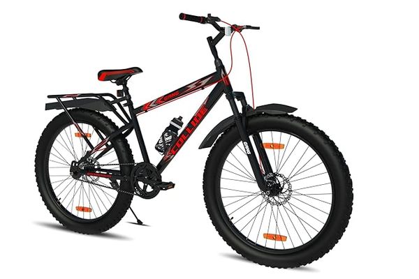 Buy GANG COLLIDE Front Suspension Dual Disc Brake with IBC Single Speed 26T (Frame Size : 16.5 Inches) Mountain Cycle (Black, Red) on EMI