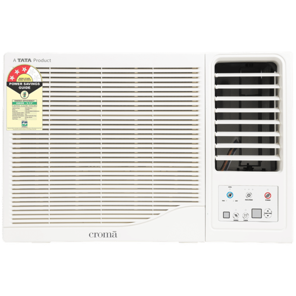 Buy Croma 1 Ton 3 Star Fixed Speed Window AC (2024 Model, Copper Condenser, Dust Filter) on EMI